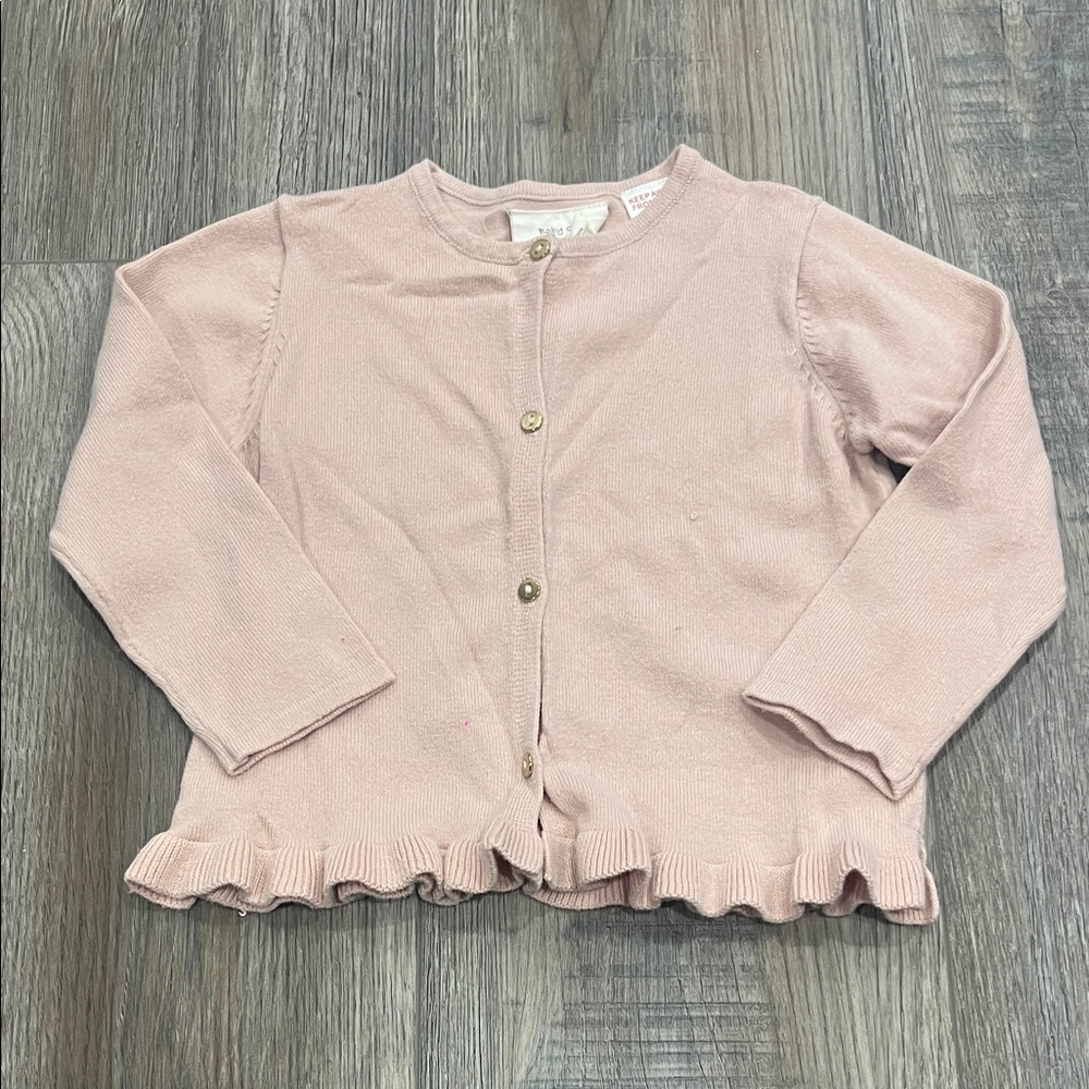 Zara pink knit cardigan